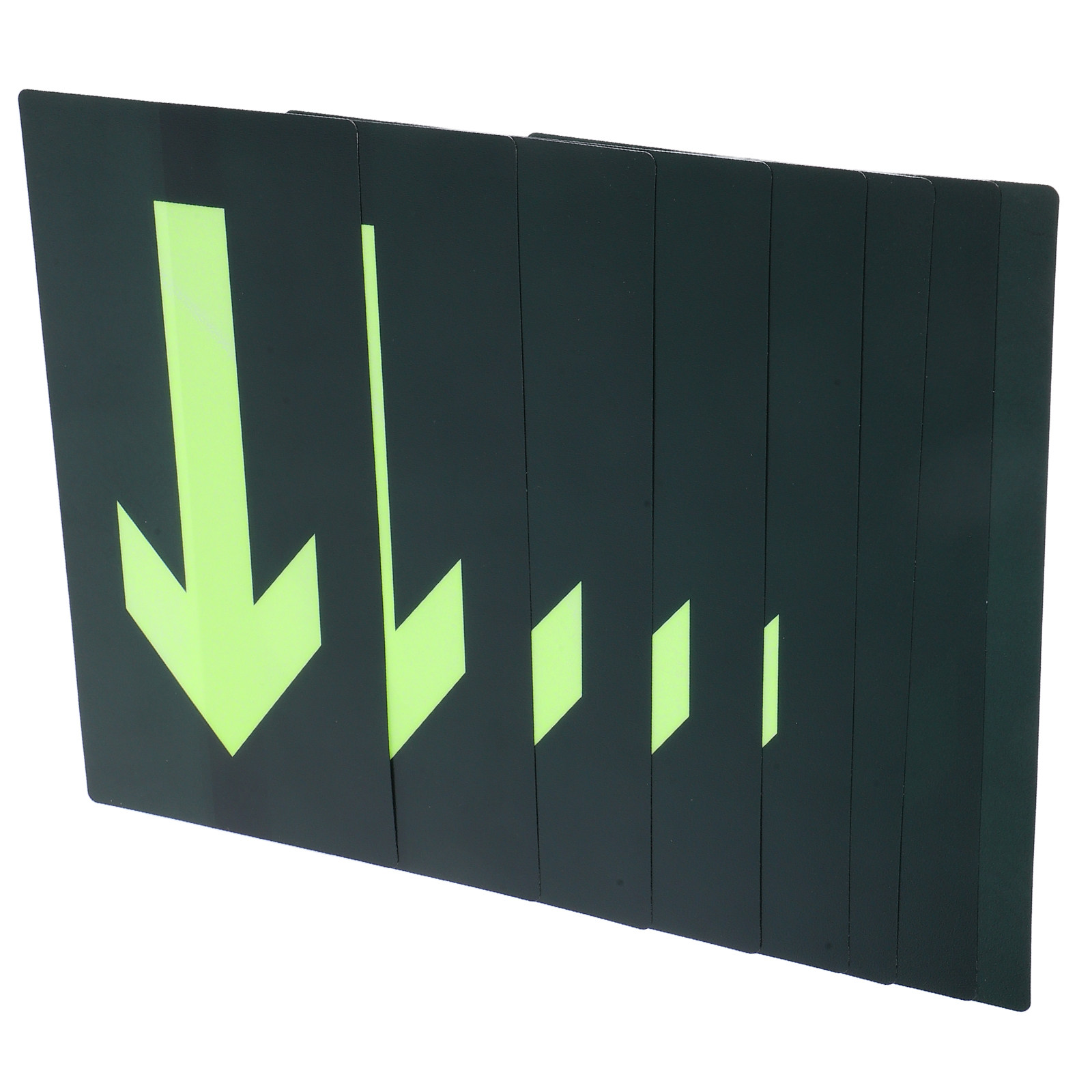 Emergency Exit Sign - 8Pcs Emergency Exit Arrow Stickers Glow