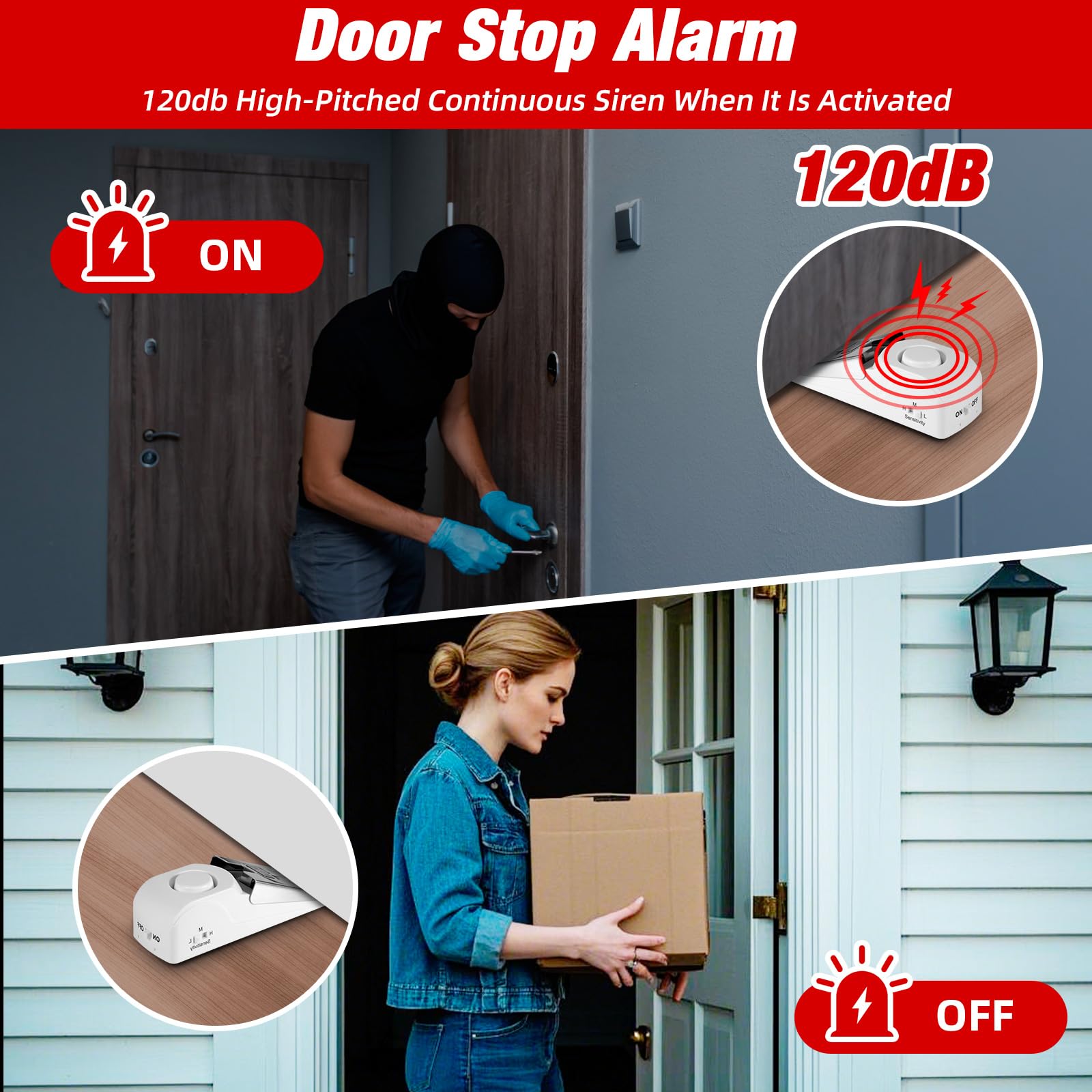 Portable Door Stop Alarm Trave - Door Stop Alarm recensie en prijs
