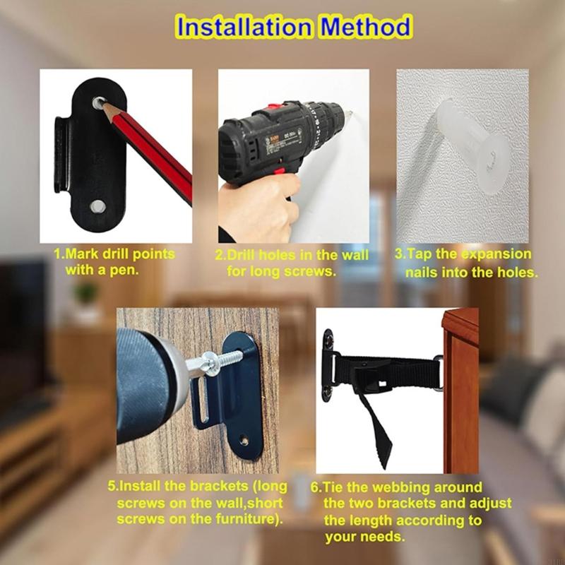 Adjustable Anti Fall Furniture - Earthquake Anchor Strap recensie en prijs