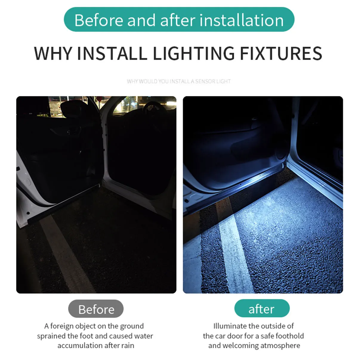 Car Door Lights LED Colorful F - Emergency Exit Sign recensie en prijs