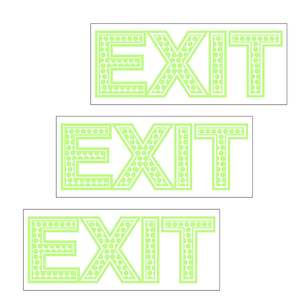 3Pcs Exit Signs Night Luminous - Emergency Exit Sign recensie en prijs
