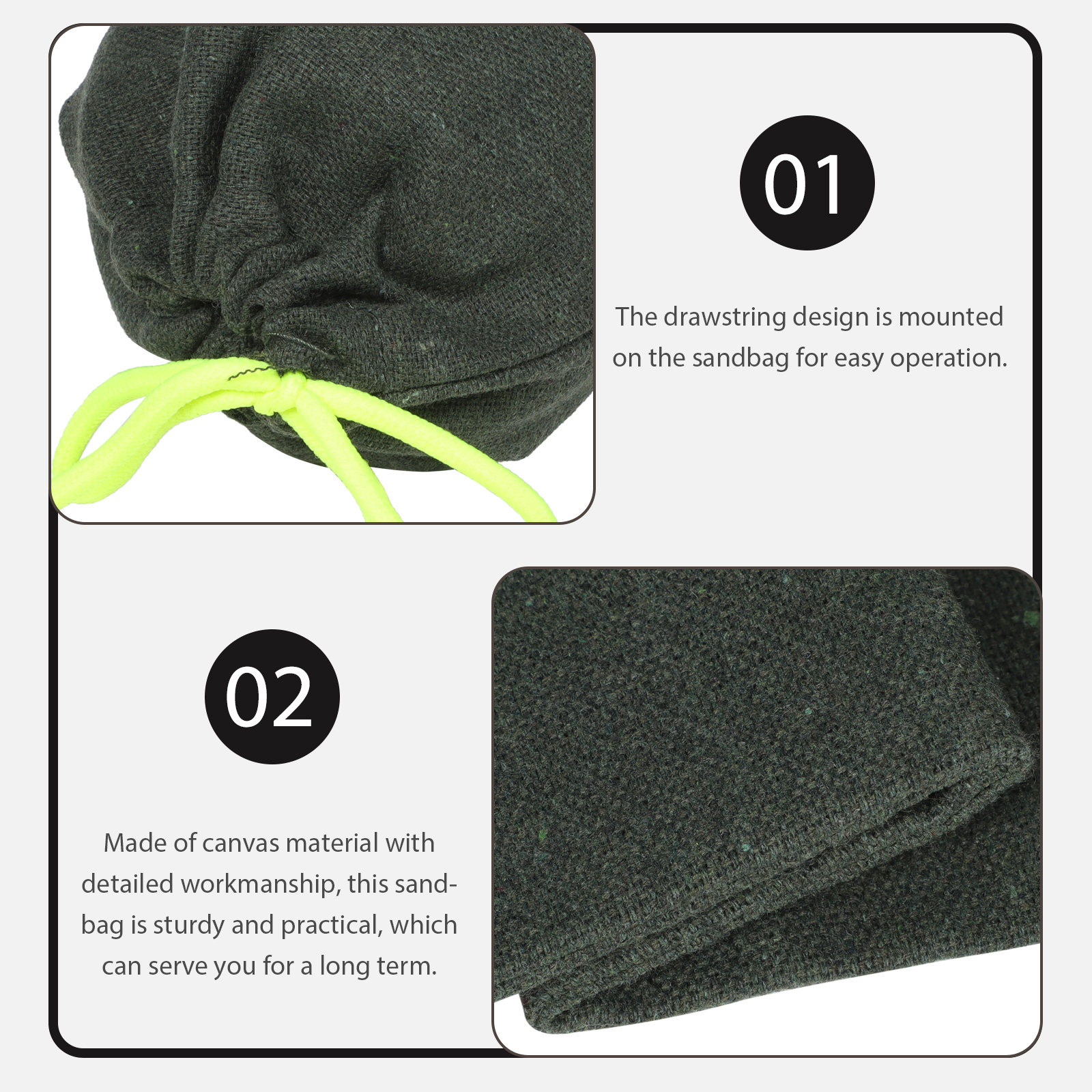 2Pcs Sturdy Drawstring Sandbag - Flood Barrier Bag recensie en prijs