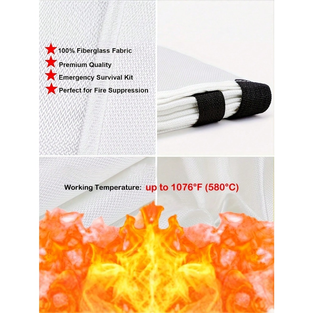 Fire Blanket 39.37 X 39.37 Inc - Fire Blanket Kitchen recensie en prijs