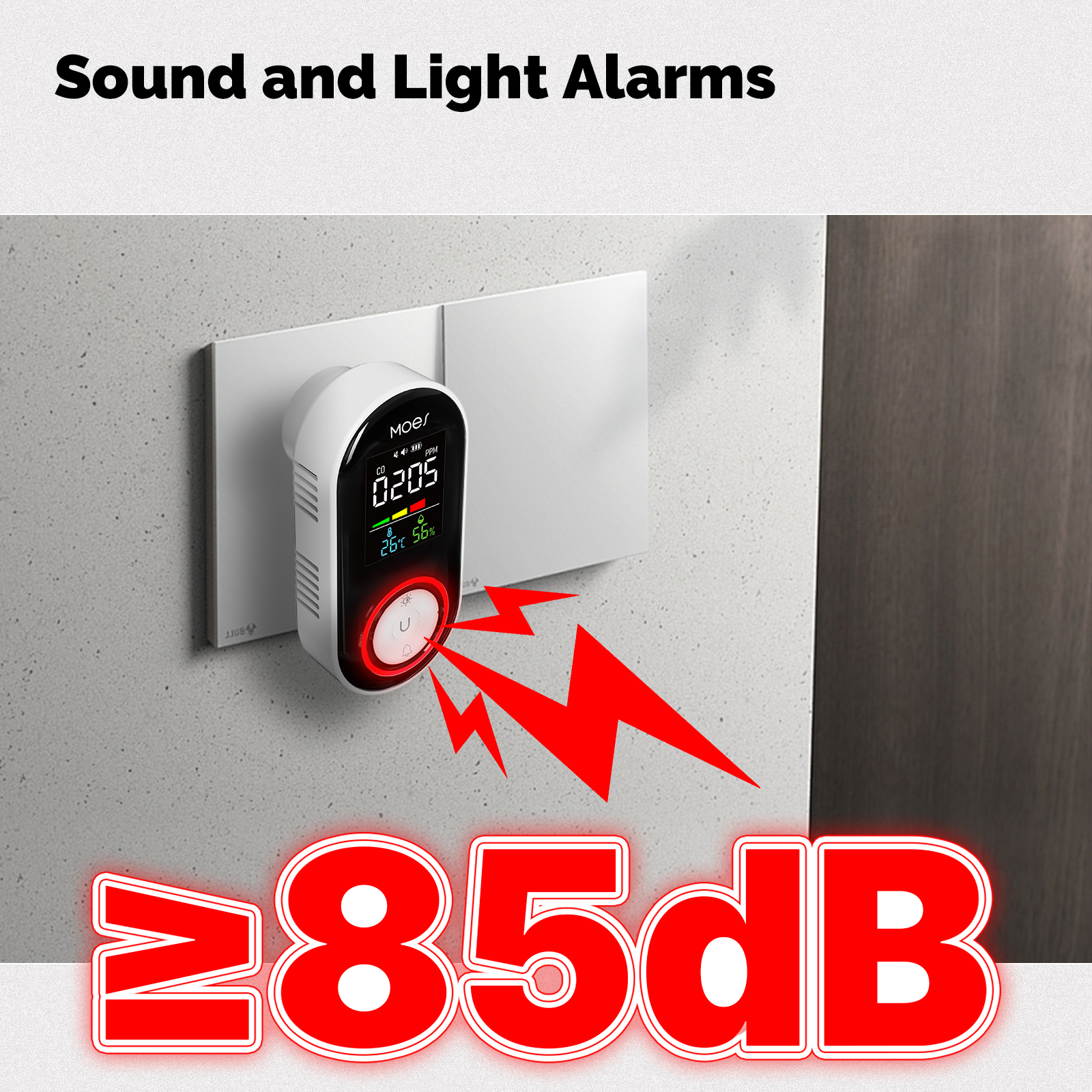 MOES CO Smoke Gas Detector Ala - Co Detector Plug recensie en prijs