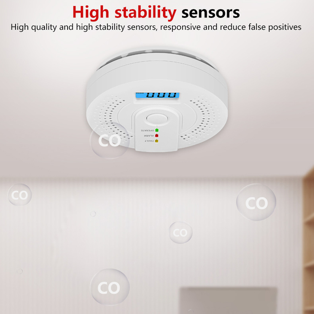 5-1PCS Digital Carbon Monoxide - Smoke Detector Interconnected recensie en prijs