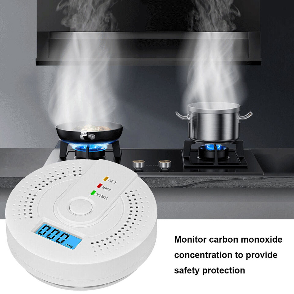 5-1PCS Digital Carbon Monoxide - Smoke Detector Interconnected recensie en prijs