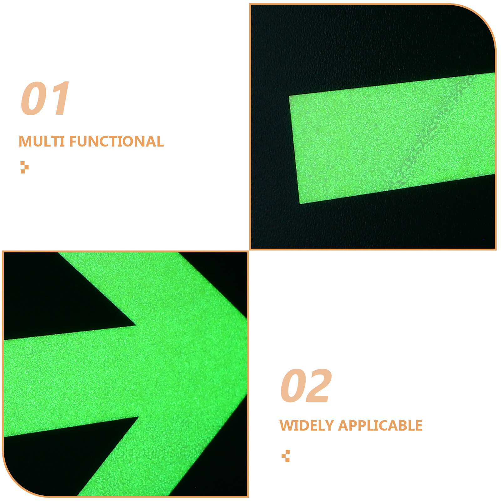 8Pcs Glow in Dark Waterproof S - Emergency Exit Sign recensie en prijs