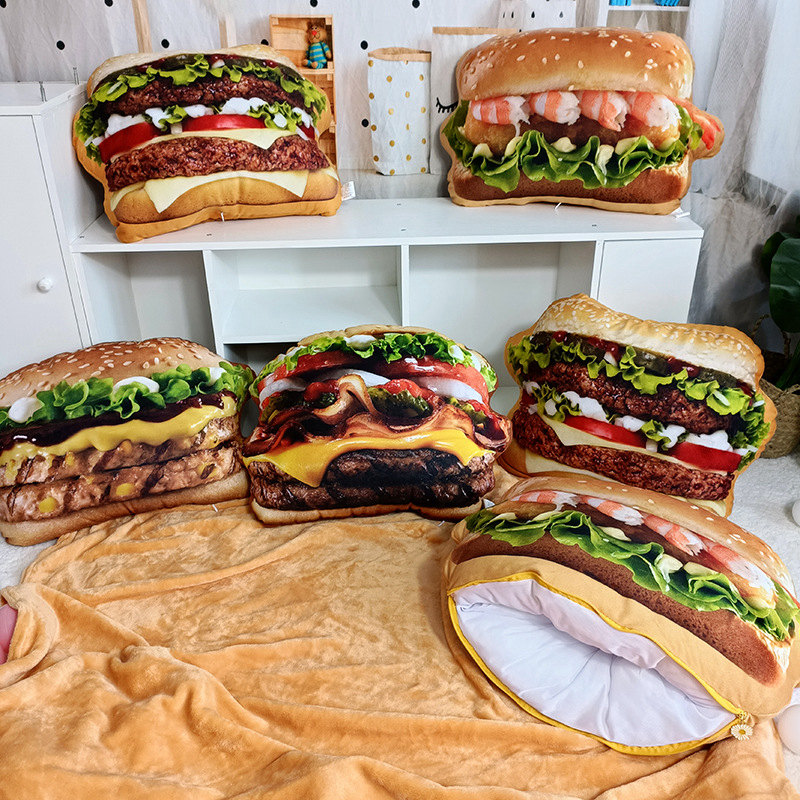 Lifelike Plush Hamburger Pillo - Fire Blanket Kitchen recensie en prijs