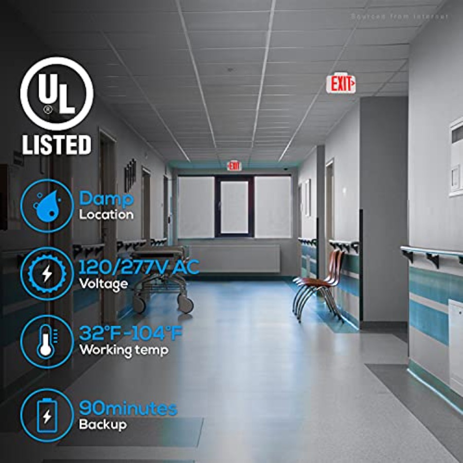 LED Exit Sign, Emergency Exit  - Emergency Exit Sign recensie en prijs