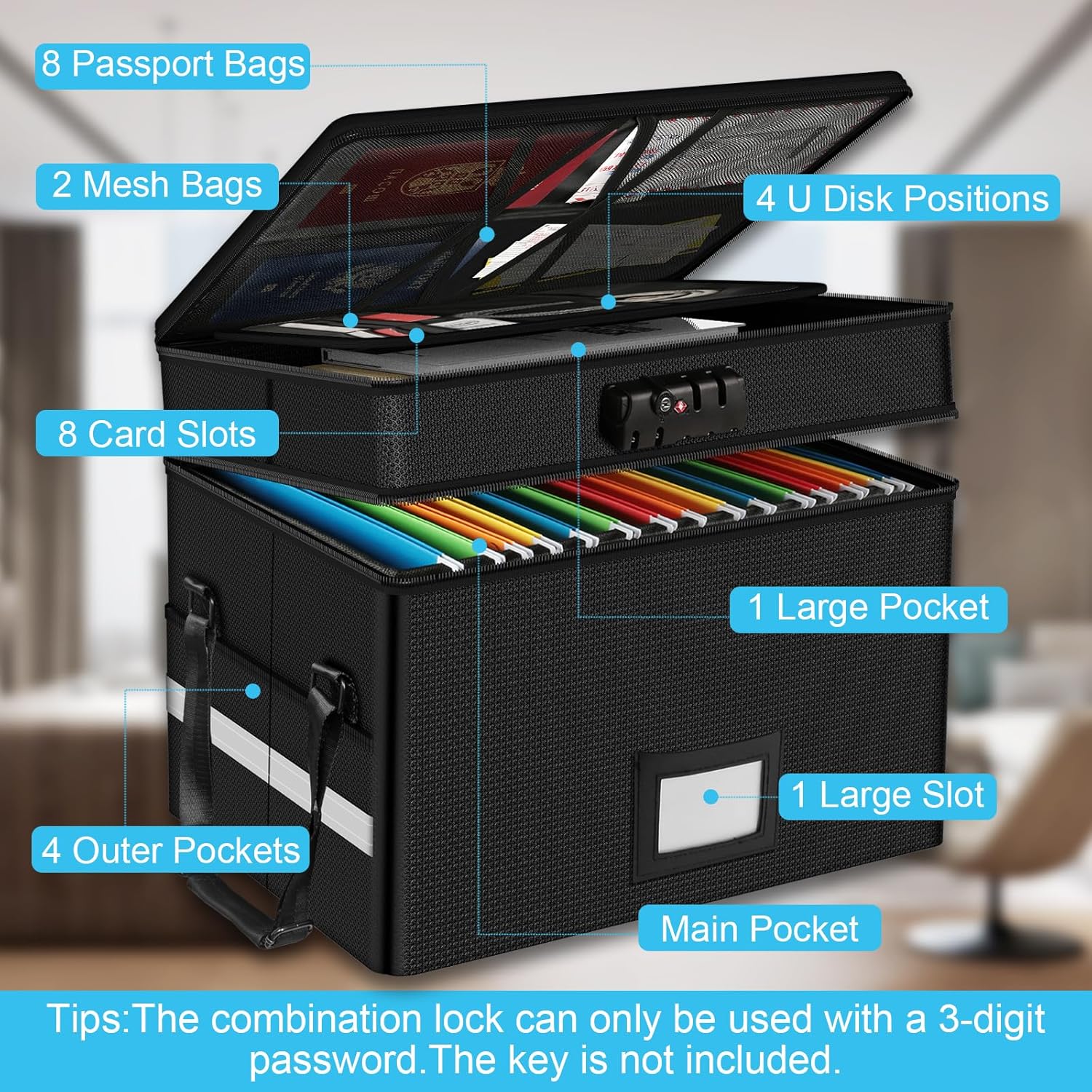 Fireproof Document Box with Lo - Fire Safe Document recensie en prijs