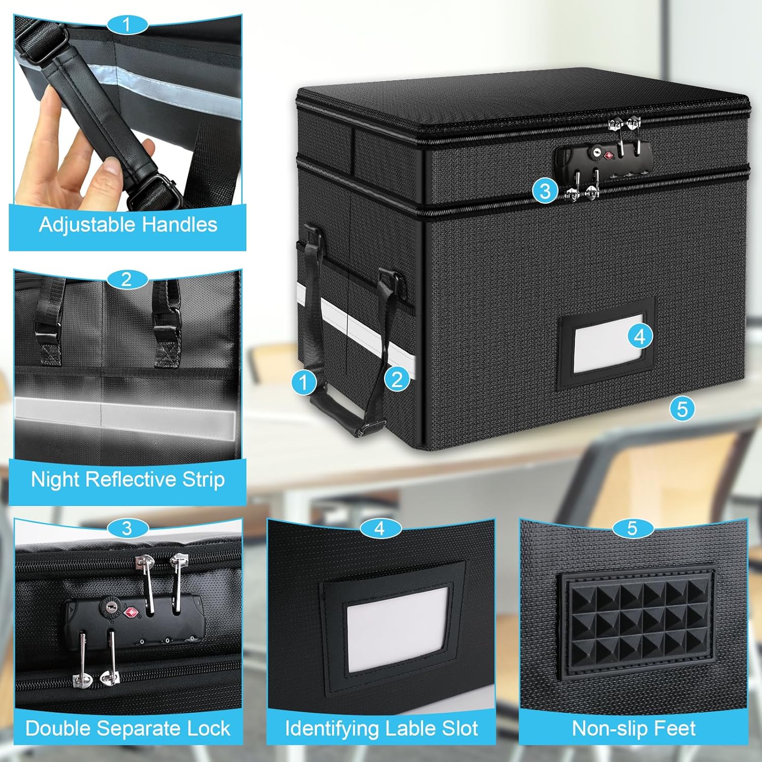 Fireproof Document Box with Lo - Fire Safe Document recensie en prijs