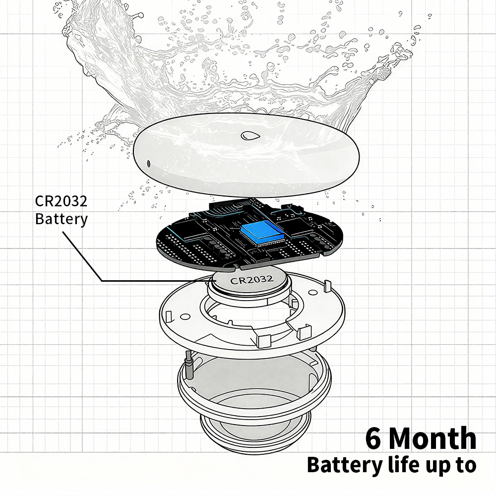 Tuya Zigbee Leakage Sensor LED - Water Alarm Sensor recensie en prijs