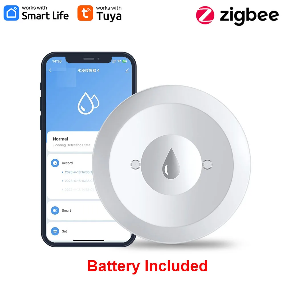 Haozee Tuya Smart ZigBee3.0 Sm - Water Alarm Sensor recensie en prijs
