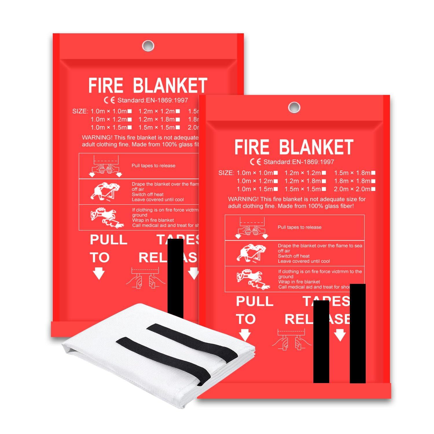 Fire Blanket 2 Pack 2*2m/1.5*1 - Fire Blanket Kitchen recensie en prijs