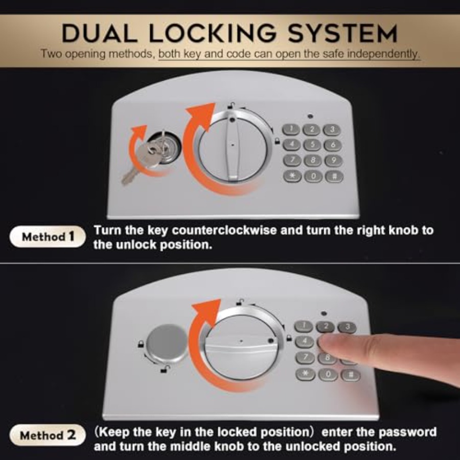 Portable Metal Safe Box with D - Fire Safe Document recensie en prijs