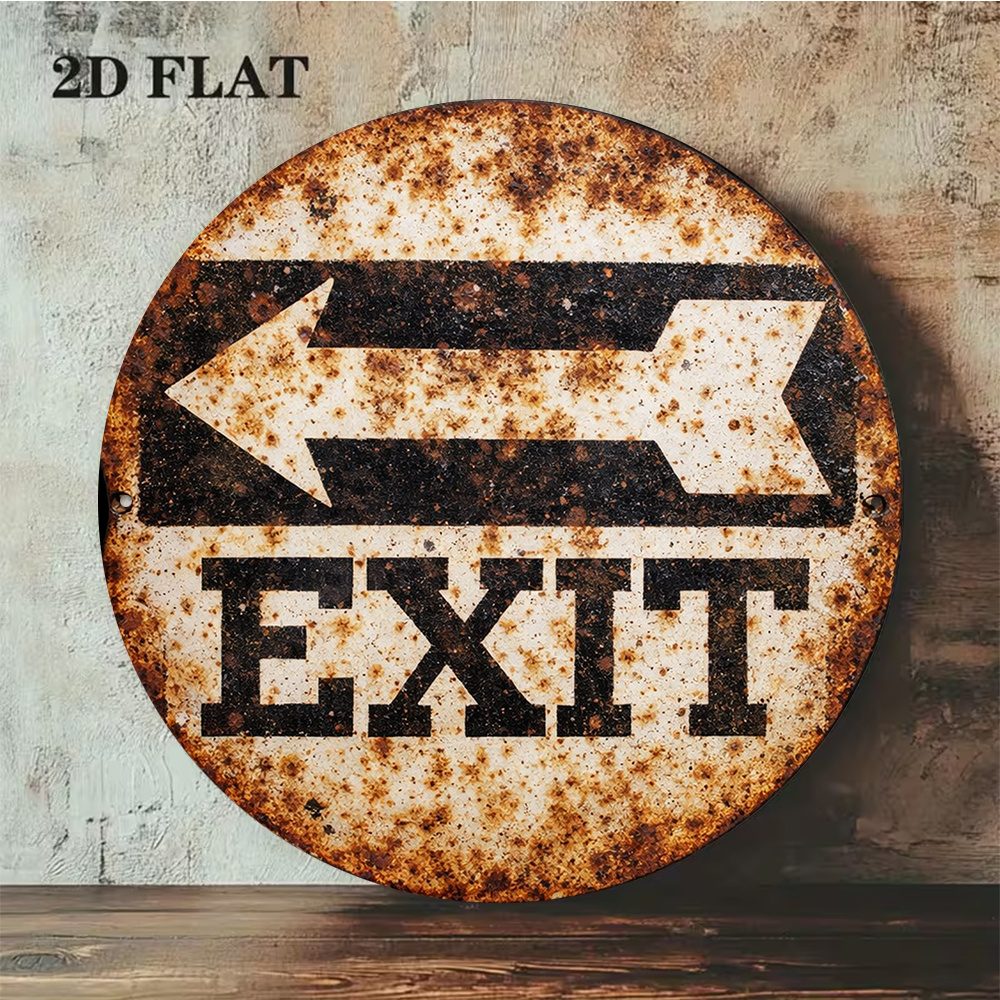 2D Metal Sign 8x8in/20x20cm Re - Emergency Exit Sign recensie en prijs