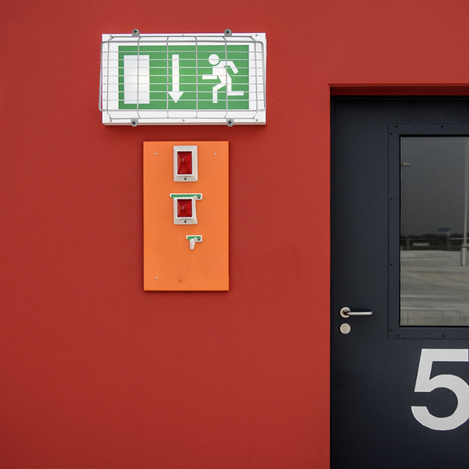 Iron LED Exit Sign Protective  - Emergency Exit Sign recensie en prijs
