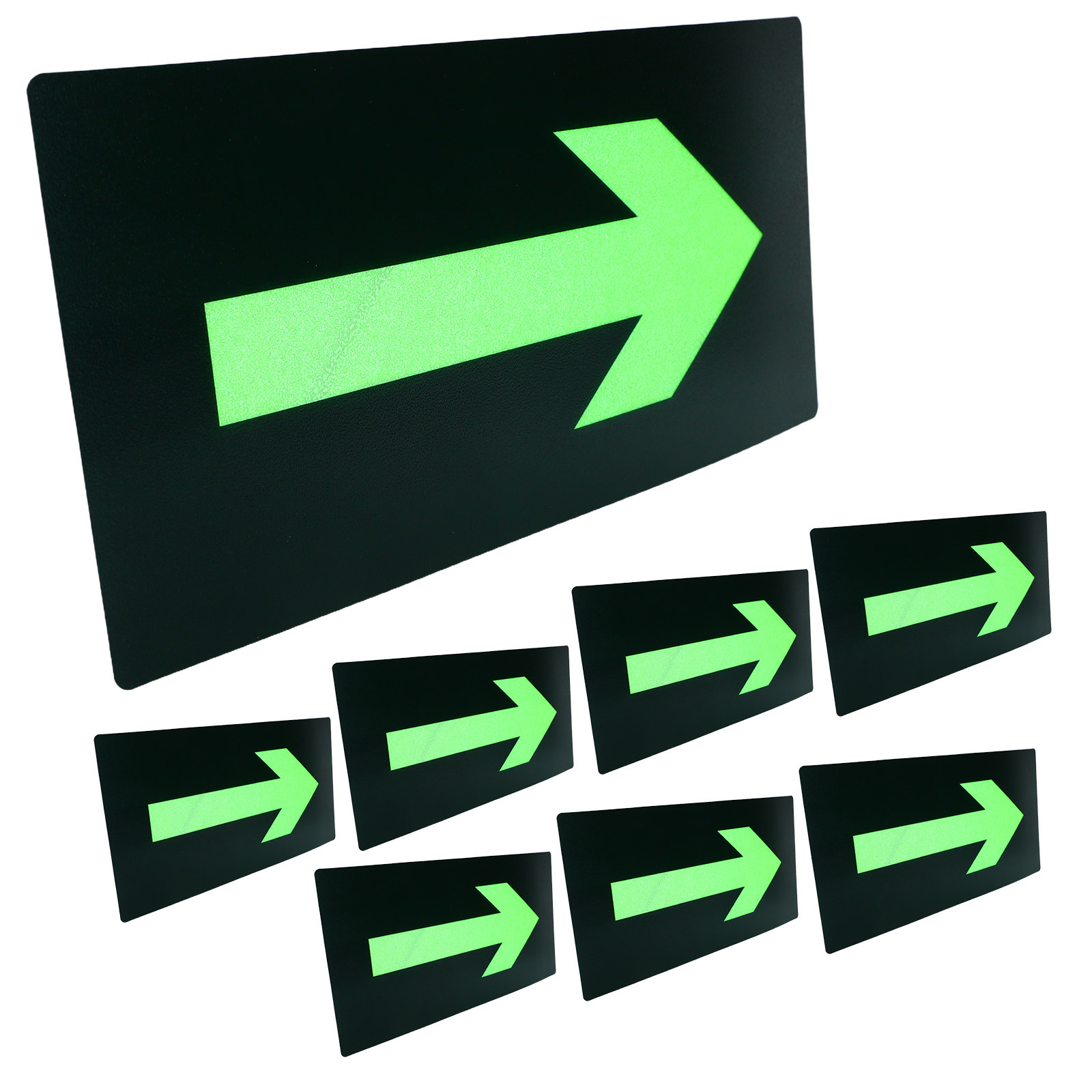 8Pcs Fire Evacuation Arrow Sti - Emergency Exit Sign recensie en prijs