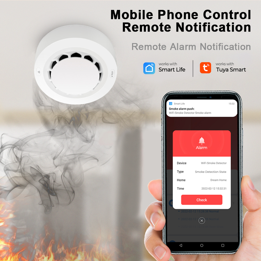 Tuya WiFi Smoke Alarm Fire Pro - Smoke Detector Interconnected recensie en prijs