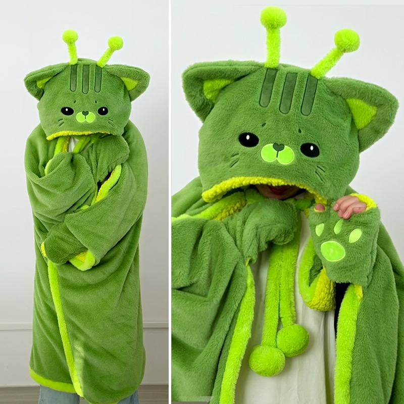 Cartoon Cute Alien Cat Hooded  - Fire Blanket Kitchen recensie en prijs