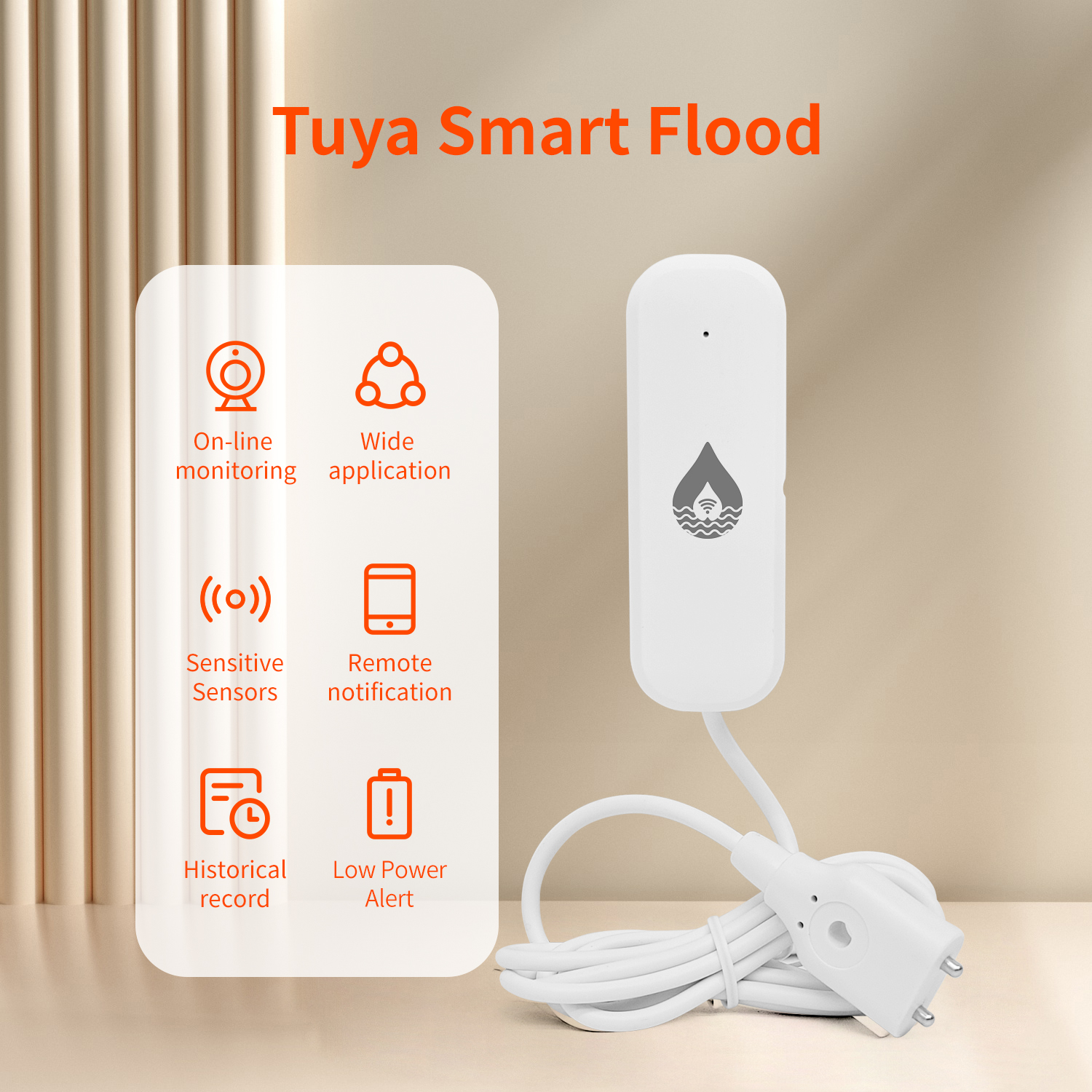 YFK Tuya WiFi Water Leakage Se - Water Alarm Sensor recensie en prijs