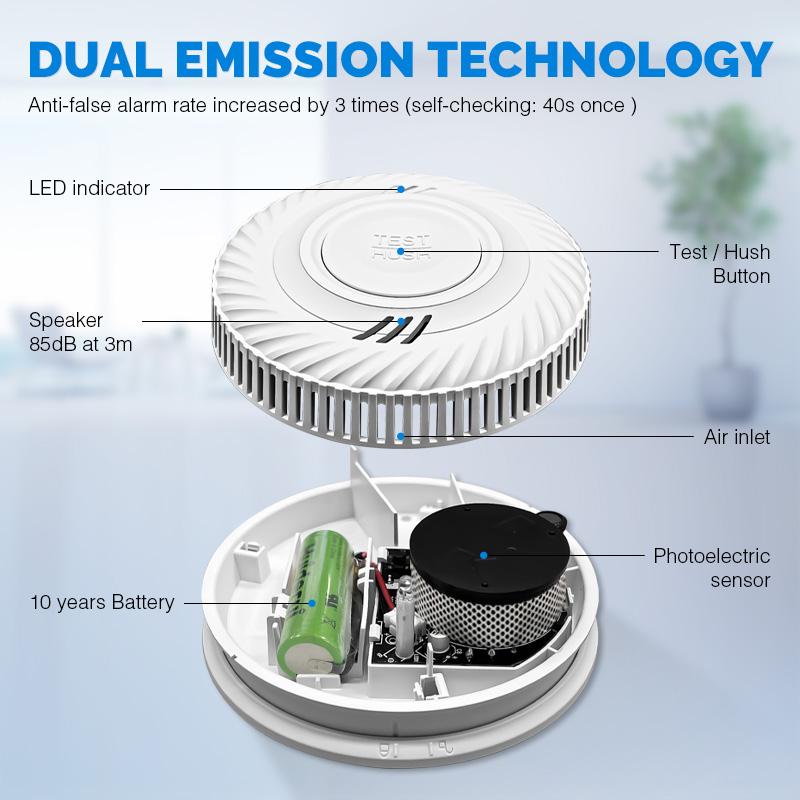 Powered Hotel Smart Wireless T - Smoke Detector Interconnected recensie en prijs