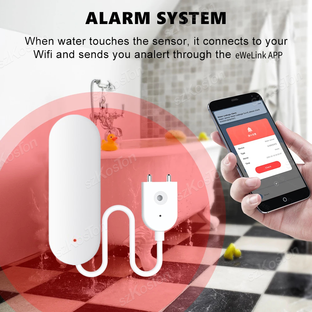 ZigBee 3.0 Water Leakage Senso - Water Alarm Sensor recensie en prijs