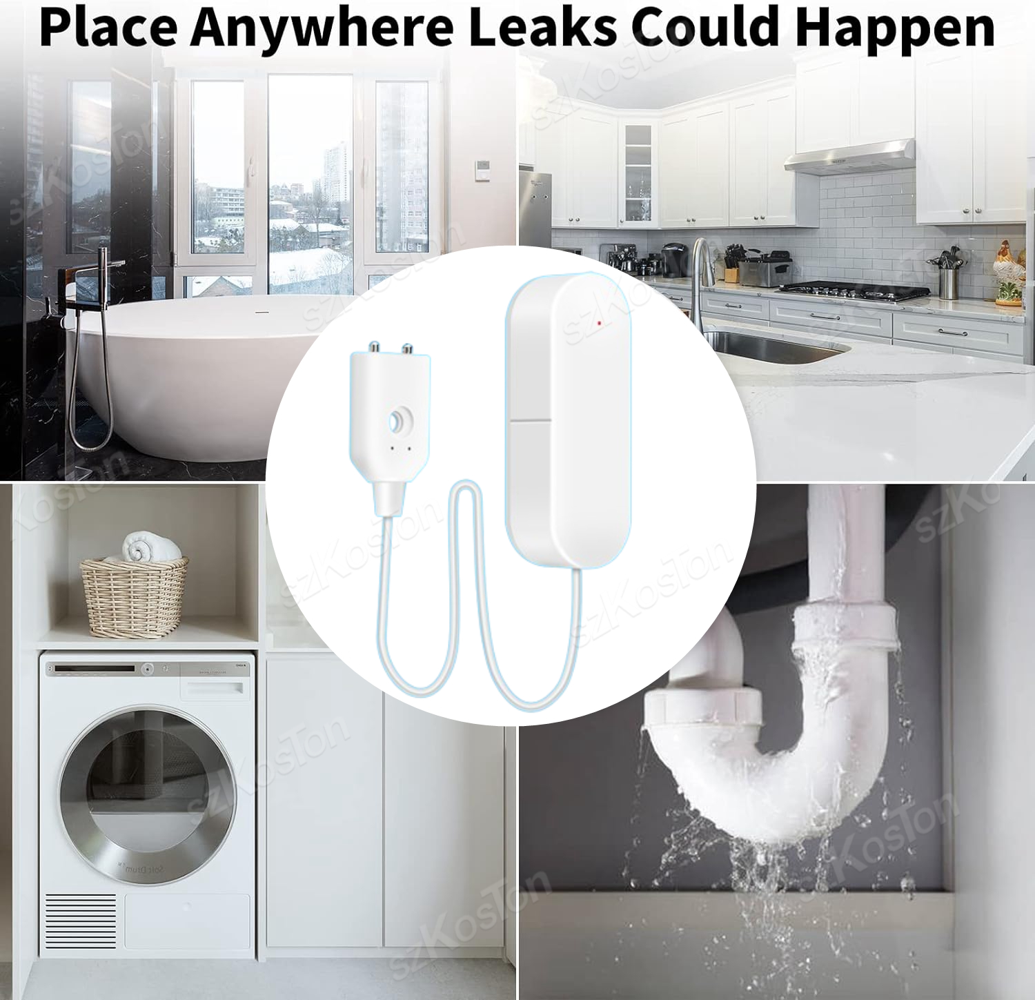 ZigBee 3.0 Water Leakage Senso - Water Alarm Sensor recensie en prijs