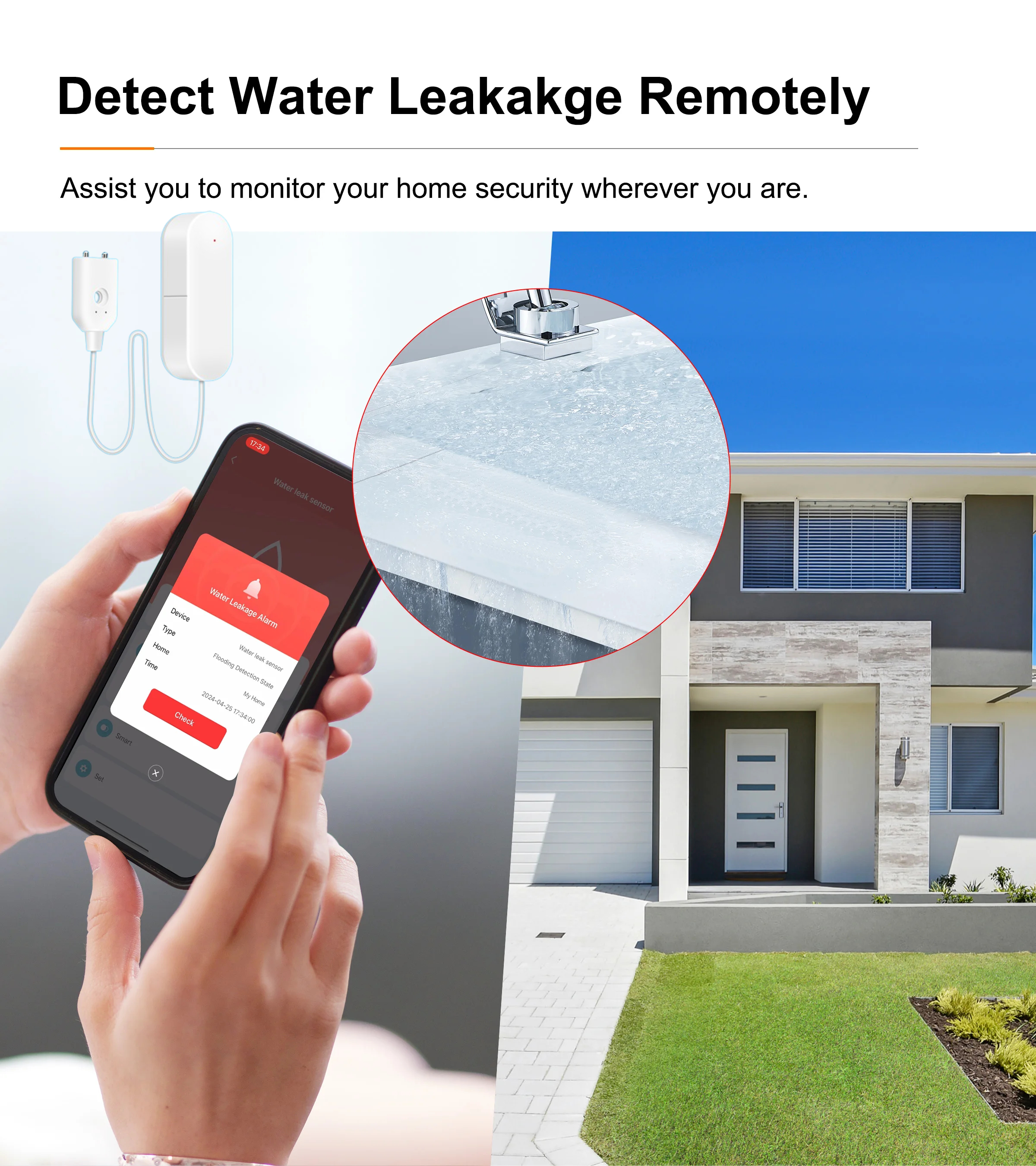 ZigBee 3.0 Water Leakage Senso - Water Alarm Sensor recensie en prijs