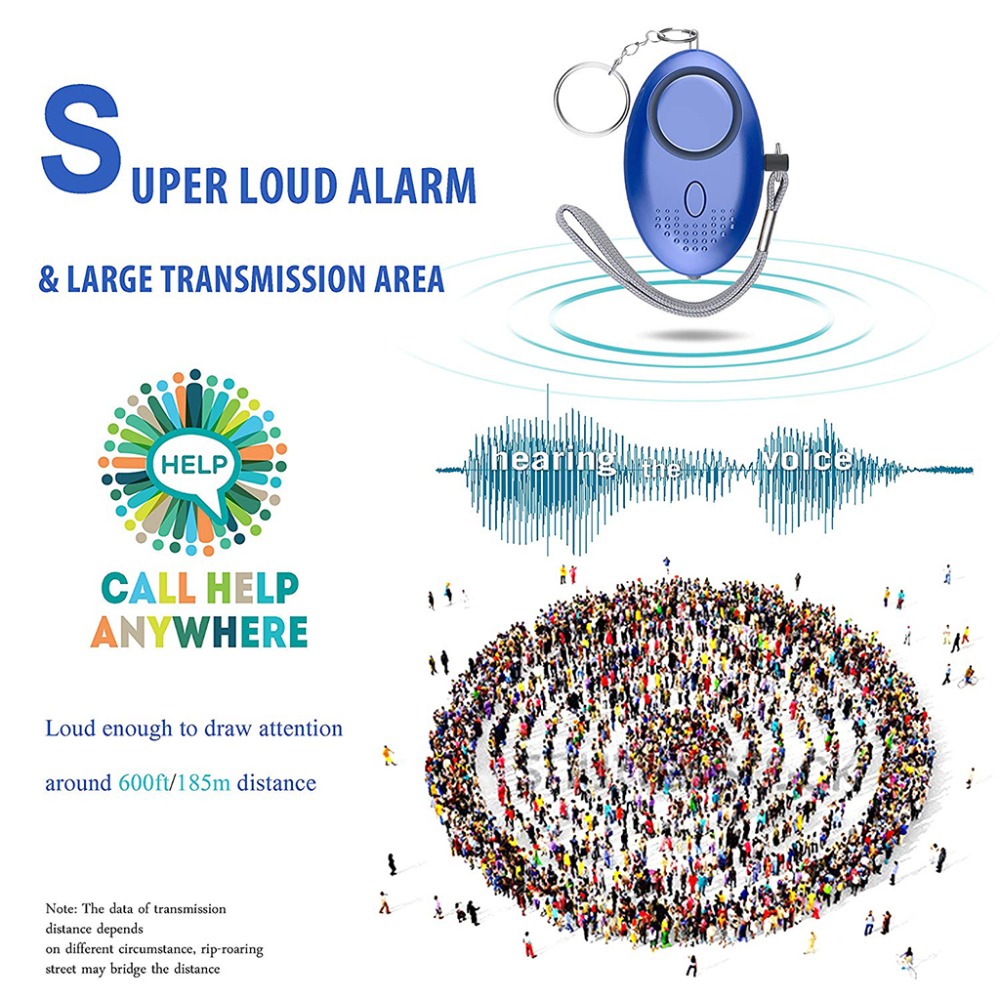 130dB Self Defense Alarm Anti- - Personal Alarm Keychain recensie en prijs