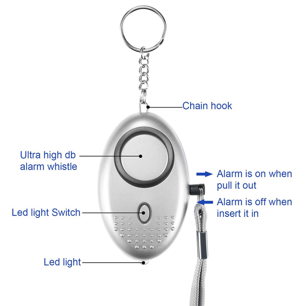 130dB Self Defense Alarm Anti- - Personal Alarm Keychain recensie en prijs