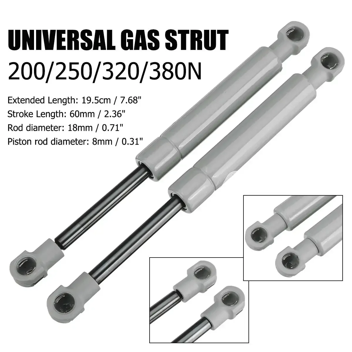 200-380N 195mm 8mm for RV Bed  - Window Lock Bar recensie en prijs