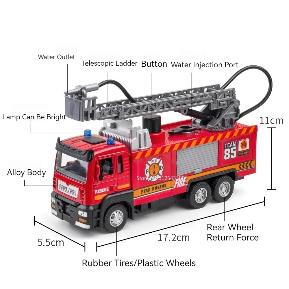 1:32 Scale Water Spray Fire Tr - Fire Escape Ladder recensie en prijs