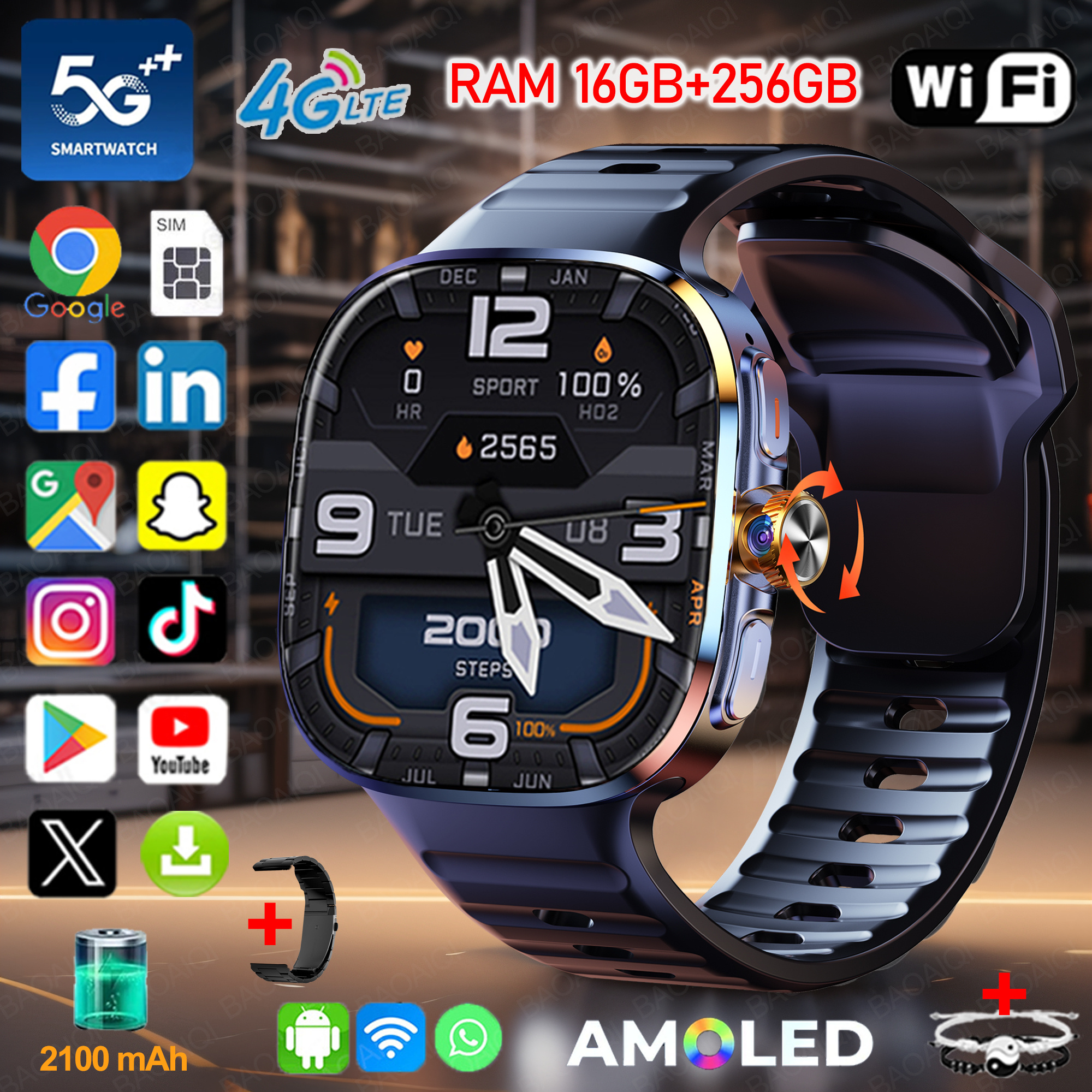New Large Screen Smartwatch 4G - Window Lock Bar recensie en prijs