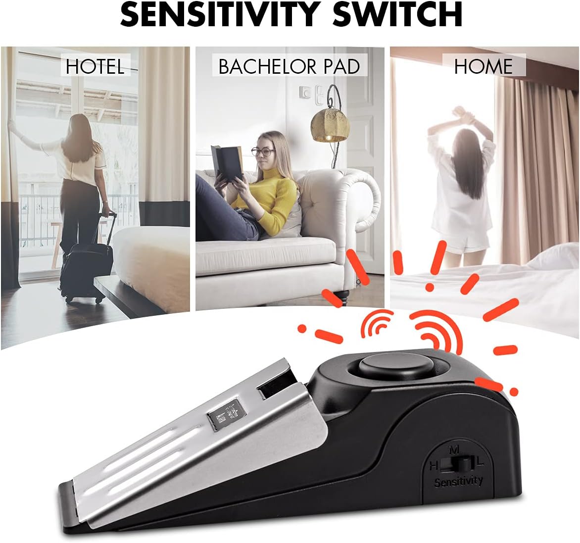 1/2Pcs Portable Travel 120 DB  - Door Stop Alarm recensie en prijs