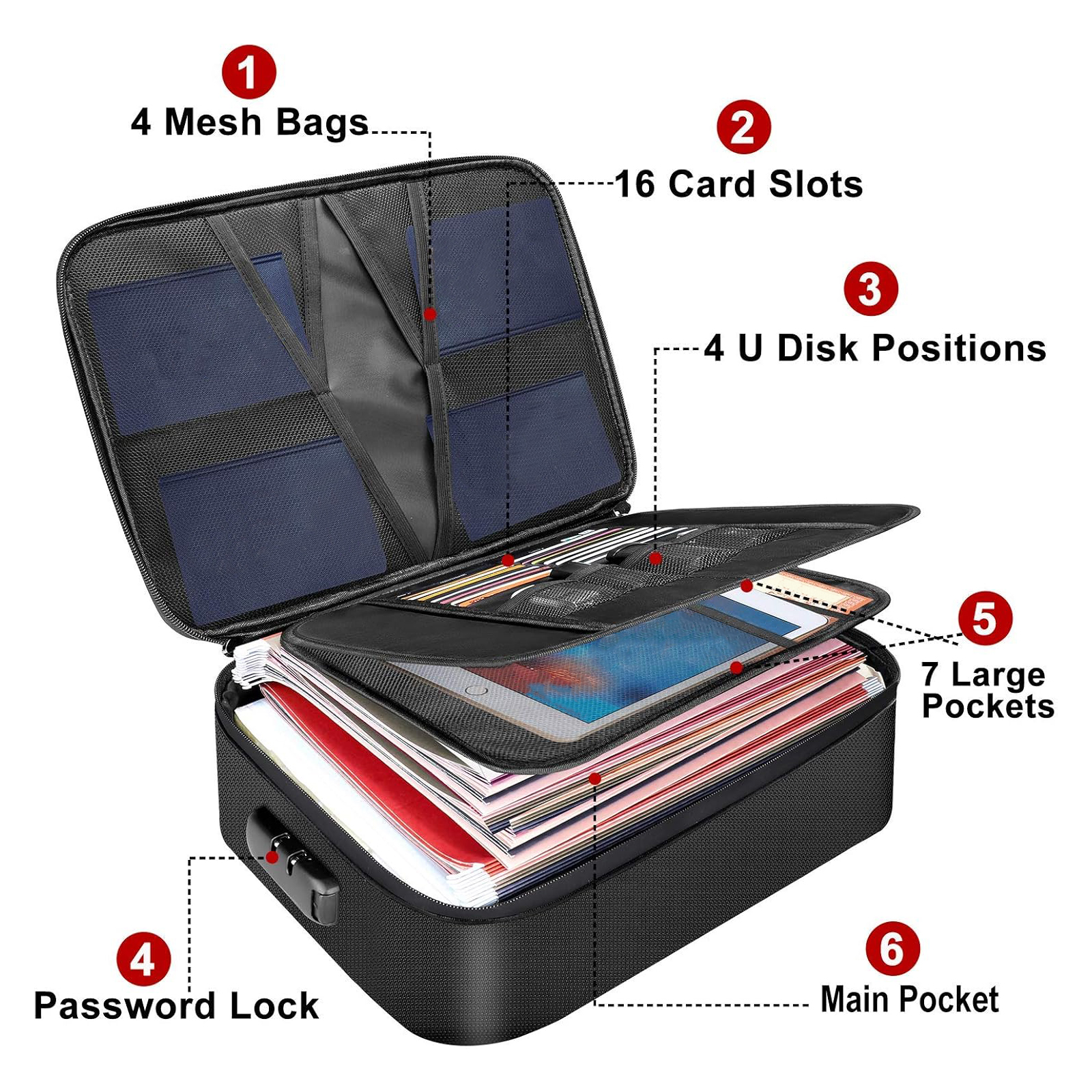 Fireproof Document Bag with Lo - Fire Safe Document recensie en prijs