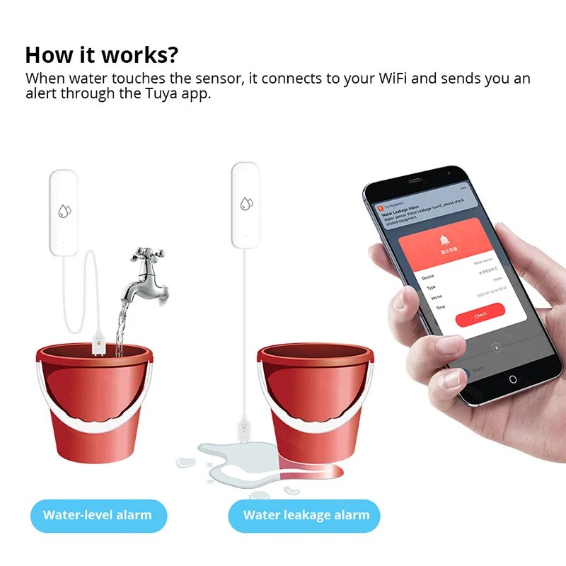 Smart Home Zigbee Water Leak D - Water Alarm Sensor recensie en prijs