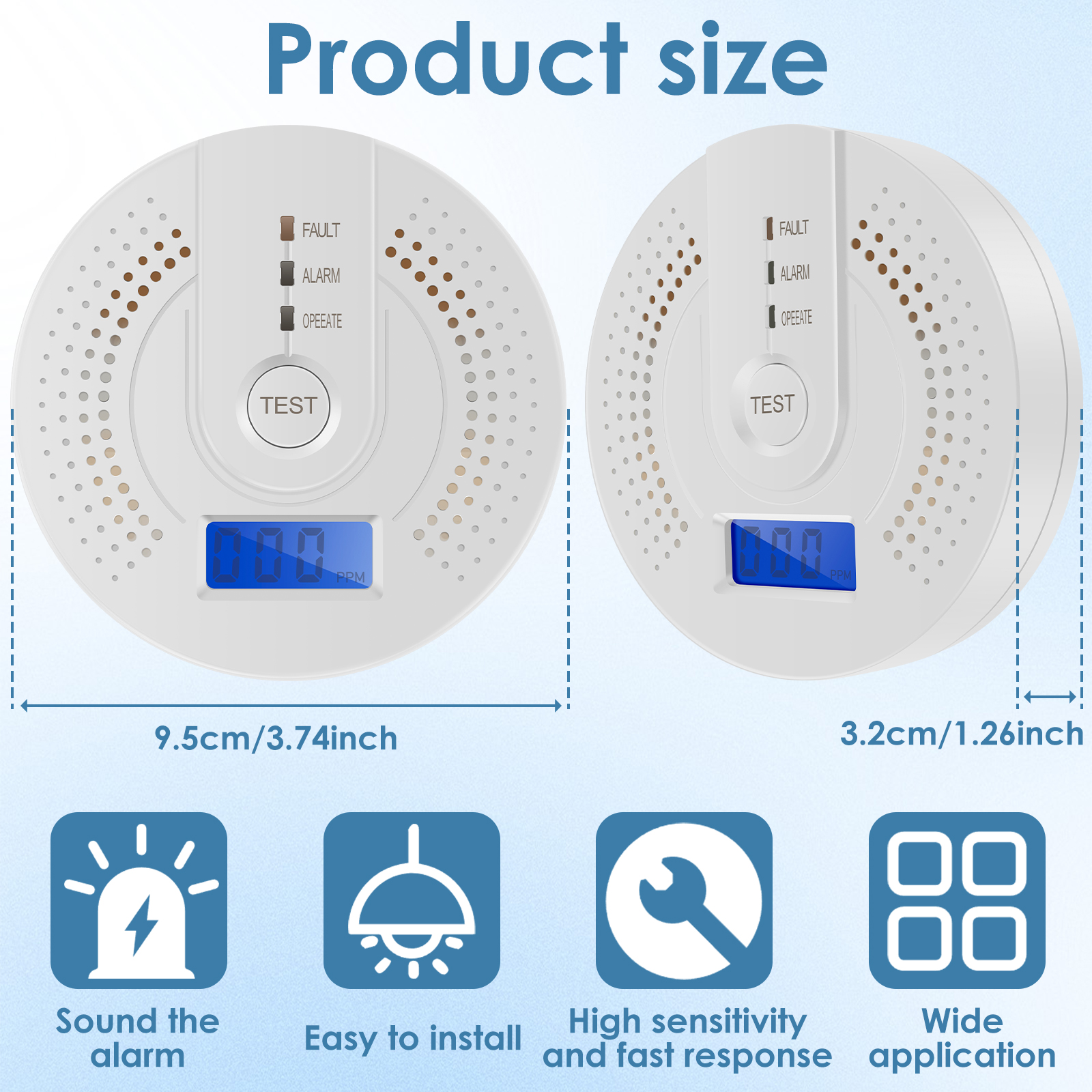 Independent CO Alarm Sensor Ca - Smoke Detector Interconnected recensie en prijs